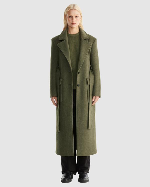 ENA PELLY - Madison Wool Coat - Coats & Jackets (Forest) Madison Wool Coat