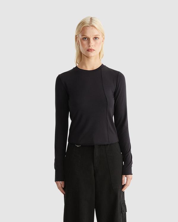 ENA PELLY - Somer Jersey Top - Tops (Black) Somer Jersey Top