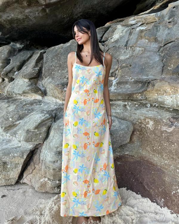Endless - Linen Blend Maxi Dress X BF - Clothing (Palm Springs) Linen Blend Maxi Dress X BF
