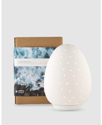 Endota - Live Well  Ceramic Mood Lamp - Home (white) Live Well- Ceramic Mood Lamp