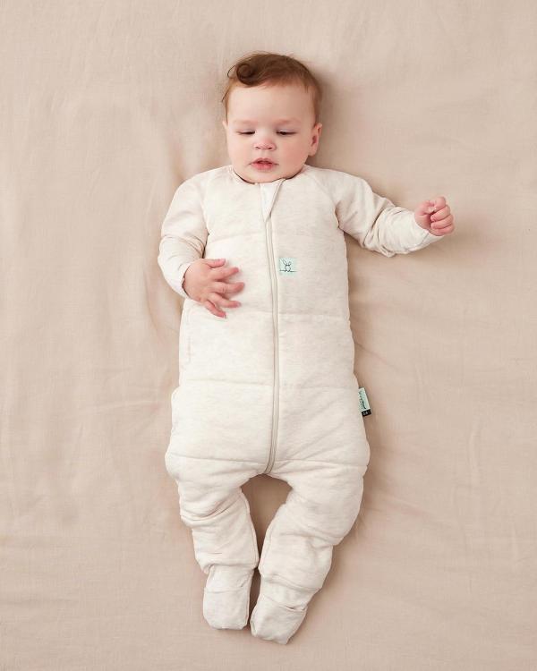 ergoPouch - Sleep Onesie 3.5 TOG   Babies Kids - Longsleeve Rompers (Oatmeal Marle) Sleep Onesie 3.5 TOG - Babies-Kids