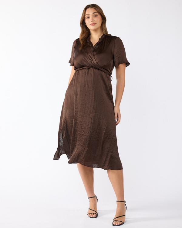 Estelle - Mirage Oasis Dress - Dresses (Chocolate) Mirage Oasis Dress