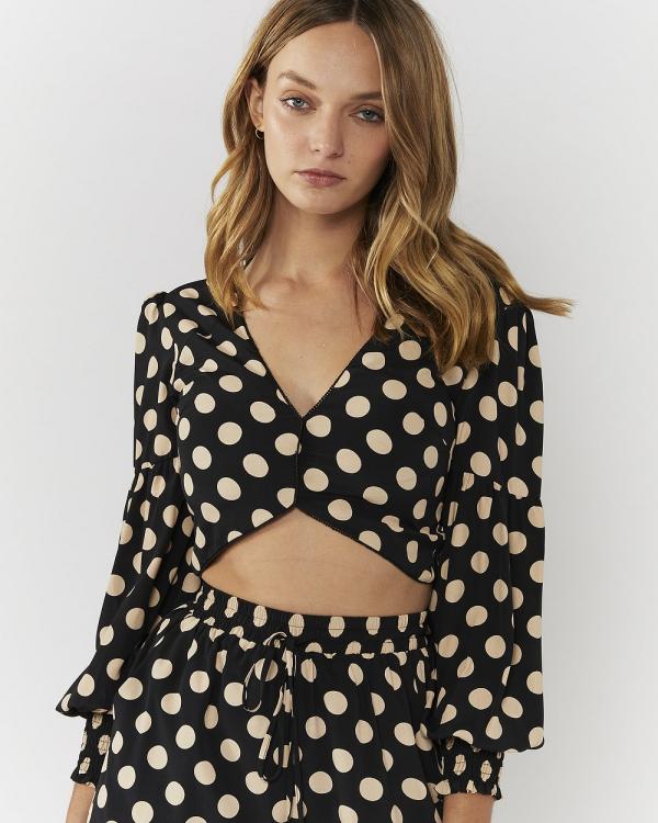 Everly Collective - Lifeline Top - Cropped tops (Black Nude Spot) Lifeline Top