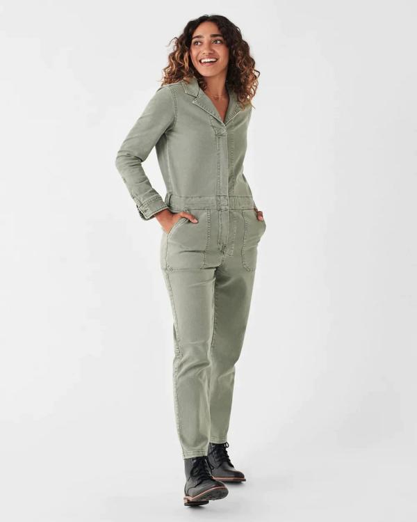 Faherty - Overland Twill Jumpsuit - Jumpsuits & Playsuits (Green) Overland Twill Jumpsuit