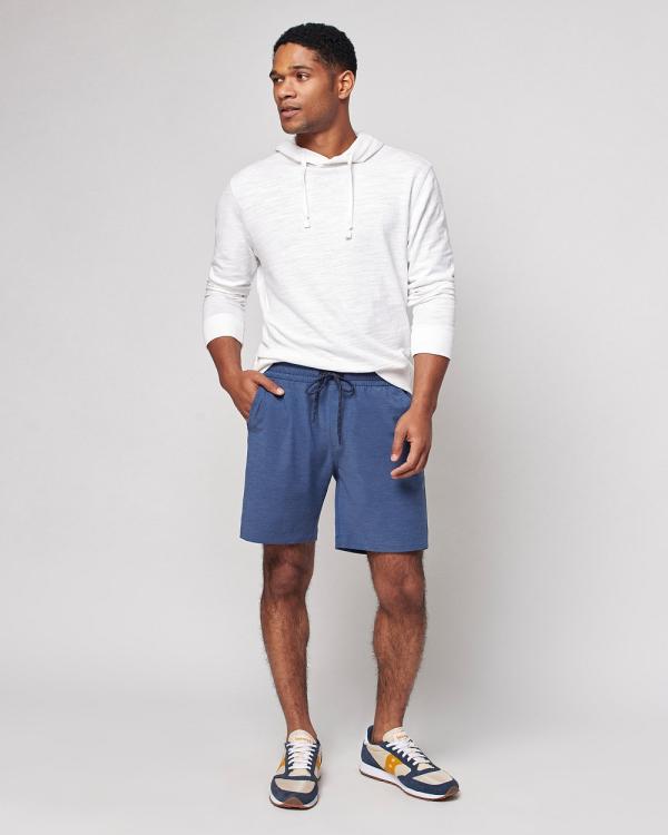 Faherty - Pull On All Day Short (8 In) - Shorts (Navy) Pull On All-Day Short (8 In)