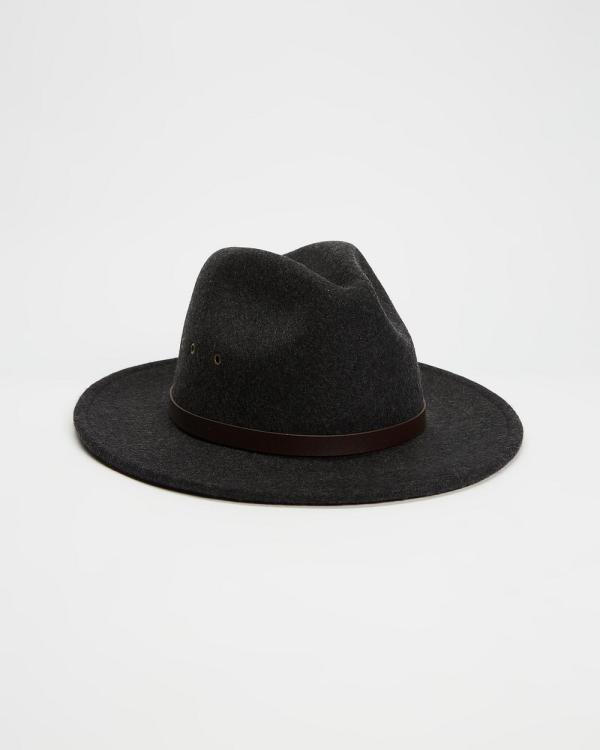 Fallen Broken Street - The Crushable Ratatat Felt Hat - Hats (Mottle Black) The Crushable Ratatat Felt Hat