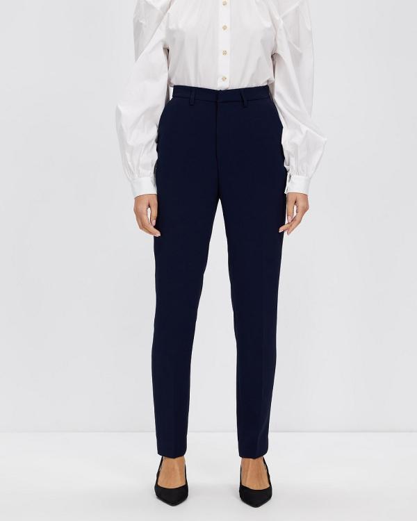 Farage - Eden Crepe Trousers - Pants (Navy) Eden Crepe Trousers