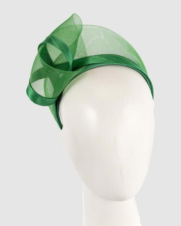 Fillies Collection - Green Headband Fascinator - Fascinators (Green) Green Headband Fascinator
