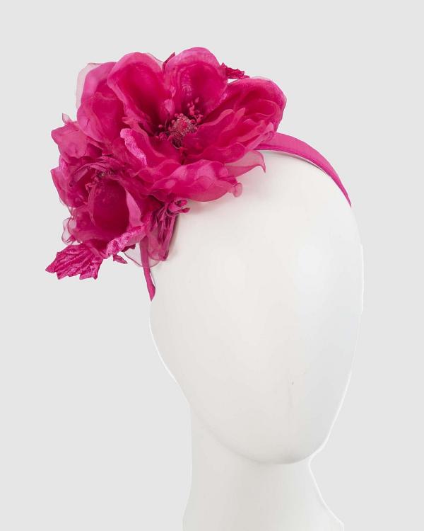 Fillies Collection - Large Fuchsia Flowers Headband - Fascinators (Fuchsia) Large Fuchsia Flowers Headband