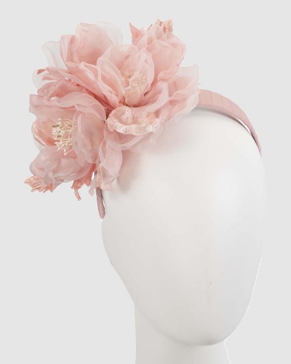 Fillies Collection - Large Pink Flowers Headband - Fascinators (Pink) Large Pink Flowers Headband