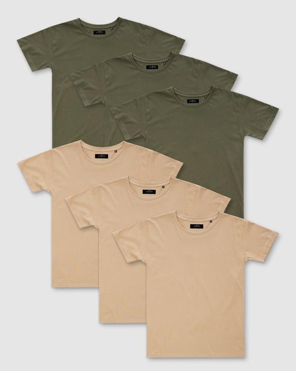 First Division - 6 Pack Weekender Tee - Short Sleeve T-Shirts (Multi) 6-Pack Weekender Tee