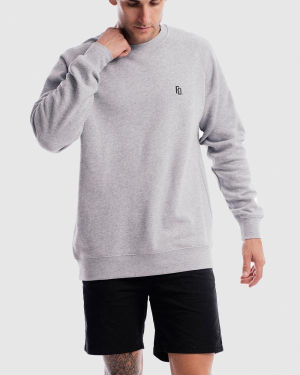 First Division - Contract Rise Crewneck - Sweats (Marle Grey) Contract Rise Crewneck