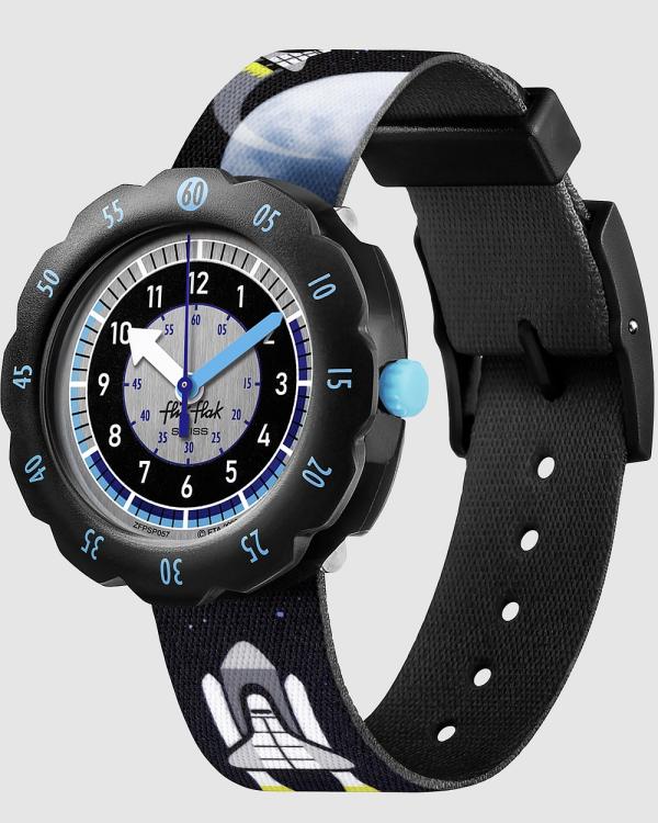 Flik Flak - Moon and Back - Watches (Black) Moon and Back