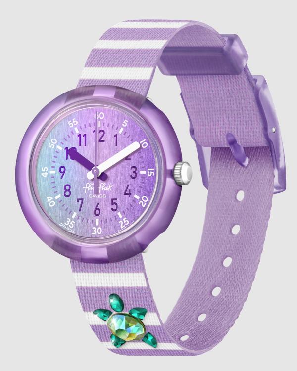 Flik Flak - Shining Turtle - Watches (Purple) Shining Turtle