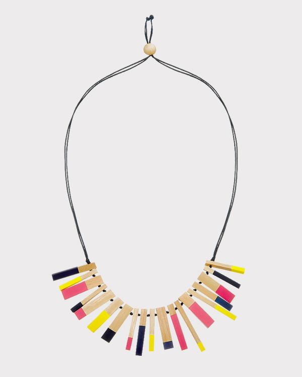 Florence Broadhurst - Steps Dipped Statement Necklace - Jewellery (Multi) Steps Dipped Statement Necklace