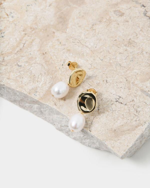 Forcast - Betty 16k Gold Plated Earrings - Jewellery (Gold) Betty 16k Gold Plated Earrings