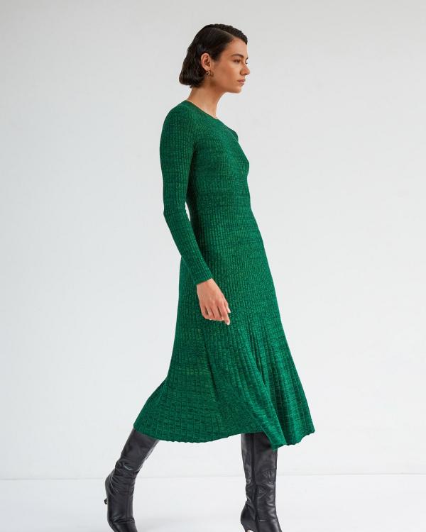 Forcast - Calliope A Line Knit Dress - Dresses (Green) Calliope A-Line Knit Dress