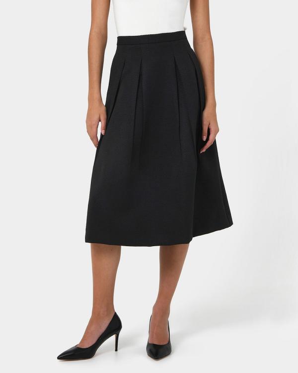 Forcast - Harriet Jacquard Skirt - Skirts (Black) Harriet Jacquard Skirt
