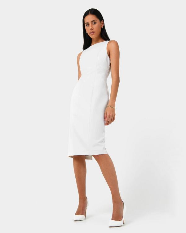 Forcast - Luna Sleeveless Dress - Bodycon Dresses (White) Luna Sleeveless Dress