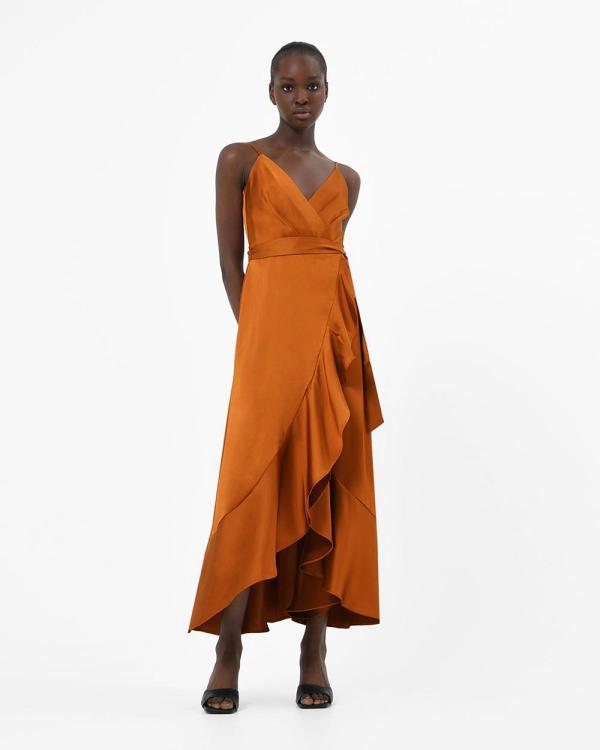 Forcast - Sirocco Ruffles Strappy Dress - Dresses (Copper) Sirocco Ruffles Strappy Dress