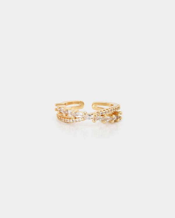 Forcast - Virginia 16k Gold Plated Ring - Jewellery (Gold) Virginia 16k Gold Plated Ring