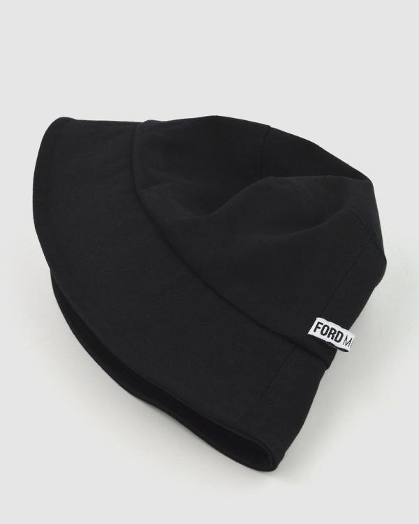 Ford Millinery - Billy Unisex Bucket Hat - Hats (Black) Billy Unisex Bucket Hat