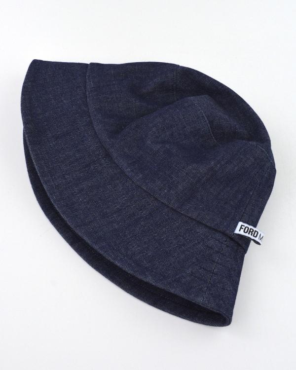 Ford Millinery - Billy Unisex Bucket Hat - Hats (Dark Denim) Billy Unisex Bucket Hat
