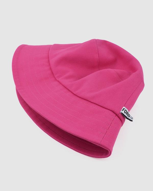 Ford Millinery - Billy Unisex Bucket Hat - Hats (Pink) Billy Unisex Bucket Hat