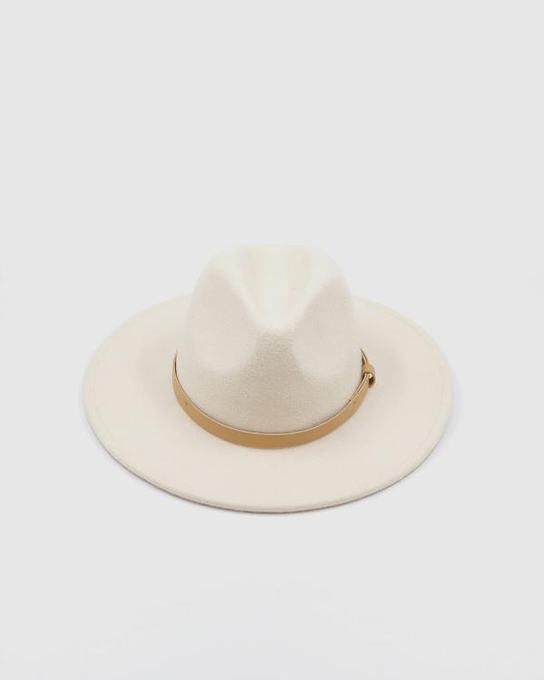 Ford Millinery - Frankie Fedora - Hats (Cream) Frankie Fedora
