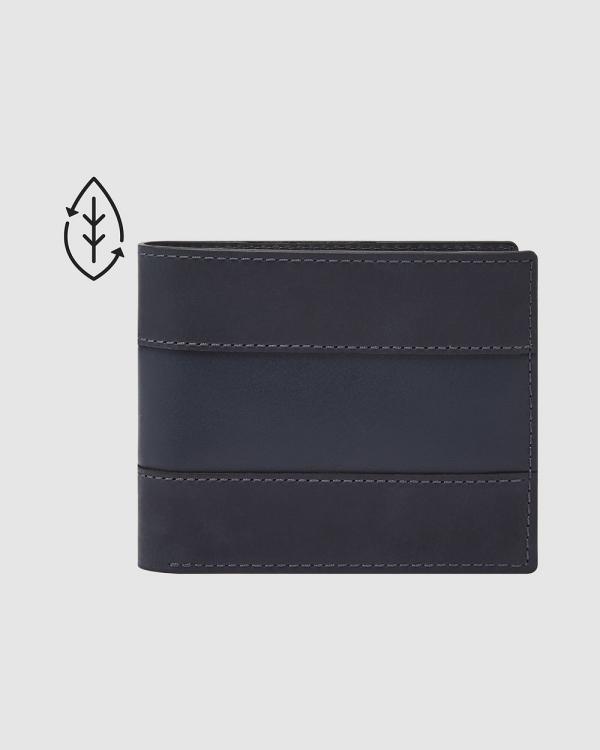 Fossil - Everett Navy Blue Wallet - Wallets (Navy Blue) Everett Navy Blue Wallet