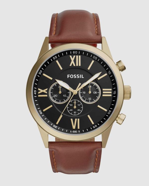 Fossil - Fossil Flynn Brown Watch BQ2261 - Watches (Brown) Fossil Flynn Brown Watch BQ2261