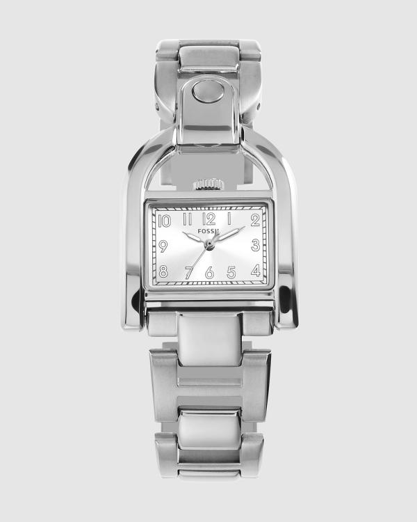 Fossil - Harwell Silver Tone Analogue Watch - Watches (Silver) Harwell Silver Tone Analogue Watch
