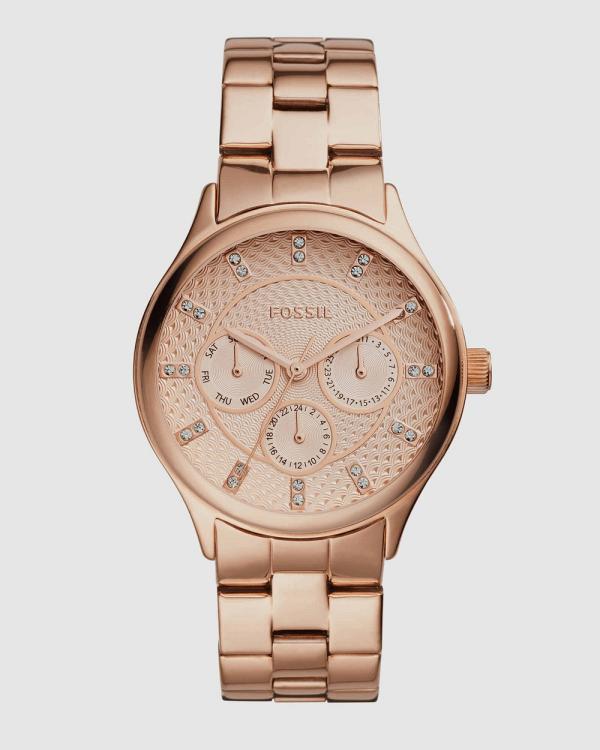 Fossil - Modern Sophisticate Rose Gold Tone Analogue Watch - Watches (Rose Gold-Tone) Modern Sophisticate Rose Gold-Tone Analogue Watch