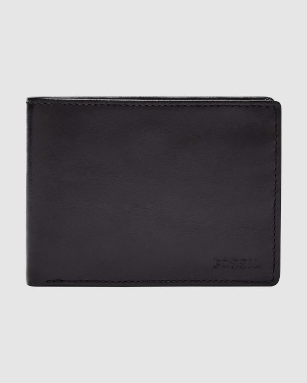 Fossil - Mykel Black Wallet - Wallets (Black) Mykel Black Wallet