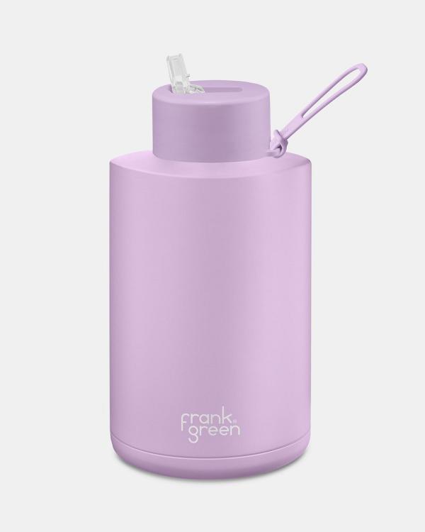 Frank Green - 68oz Stainless Steel Ceramic Reusable Bottle with Straw Lid Lilac Haze - Home (Lilac Haze) 68oz Stainless Steel Ceramic Reusable Bottle with Straw Lid Lilac Haze