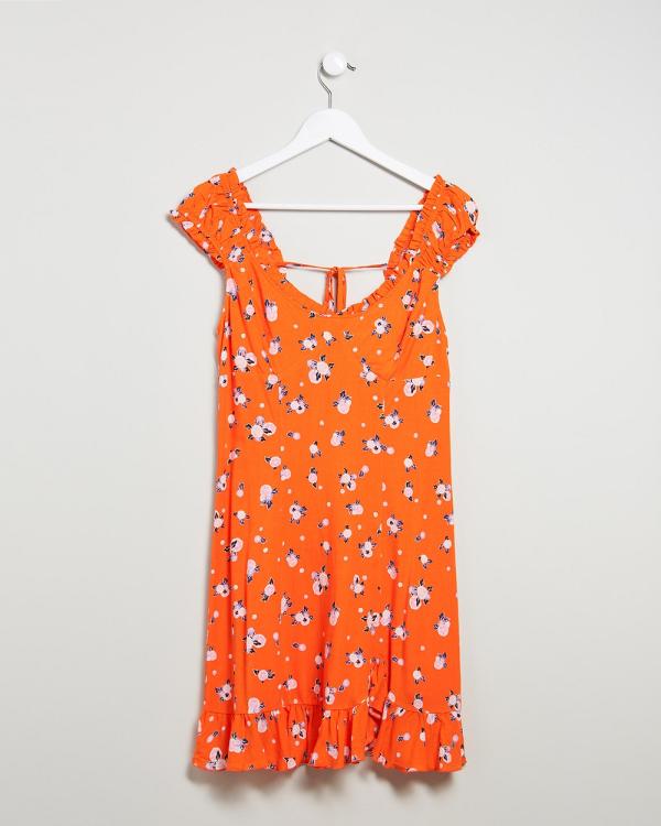 Free People - Like A Lady Dress - Printed Dresses (Orange) Like A Lady Dress