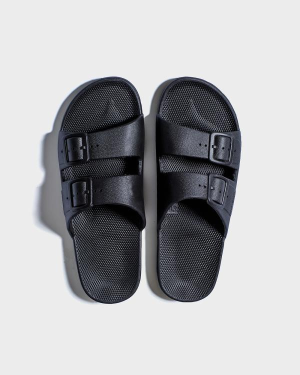 Freedom Moses - Slides   Kids - Casual Shoes (Black) Slides - Kids