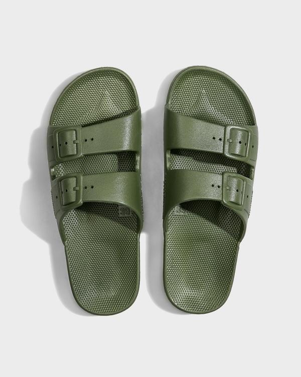 Freedom Moses - Slides   Kids - Casual Shoes (Cactus) Slides - Kids