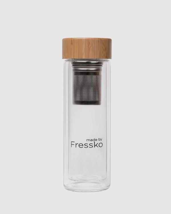 Fressko - Tour 400ml Insulated Glass Flask - Home (Neutral) Tour 400ml Insulated Glass Flask