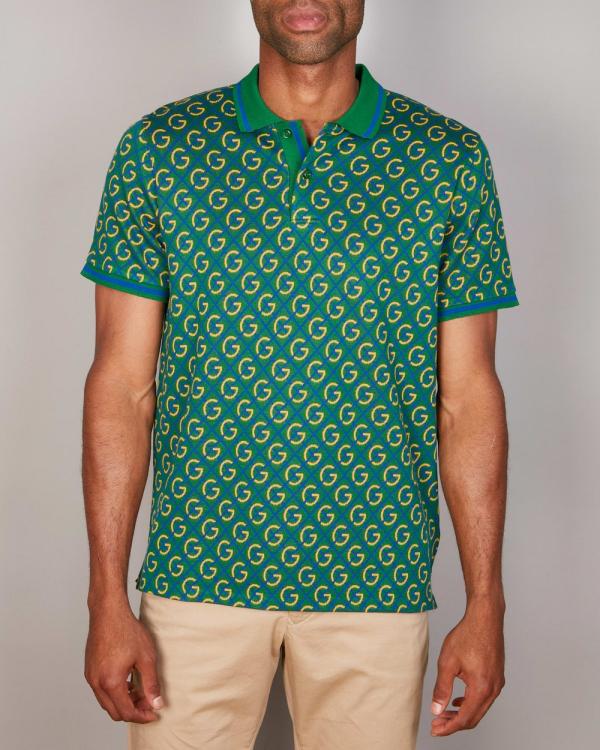 Gant - Jacquard Polo Shirt - Shirts & Polos (STRONG GREEN) Jacquard Polo Shirt
