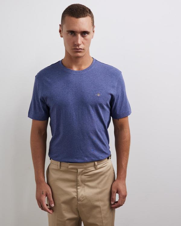 Gant - Shield SS T Shirt - T-Shirts & Singlets (Dark Jean) Shield SS T-Shirt