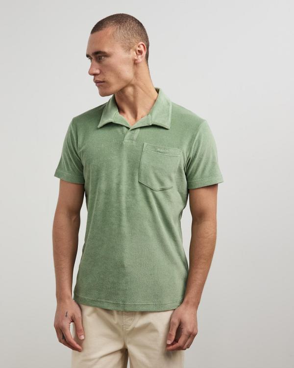 Gant - Terry SS Pique - Shirts & Polos (Kalamata Green) Terry SS Pique