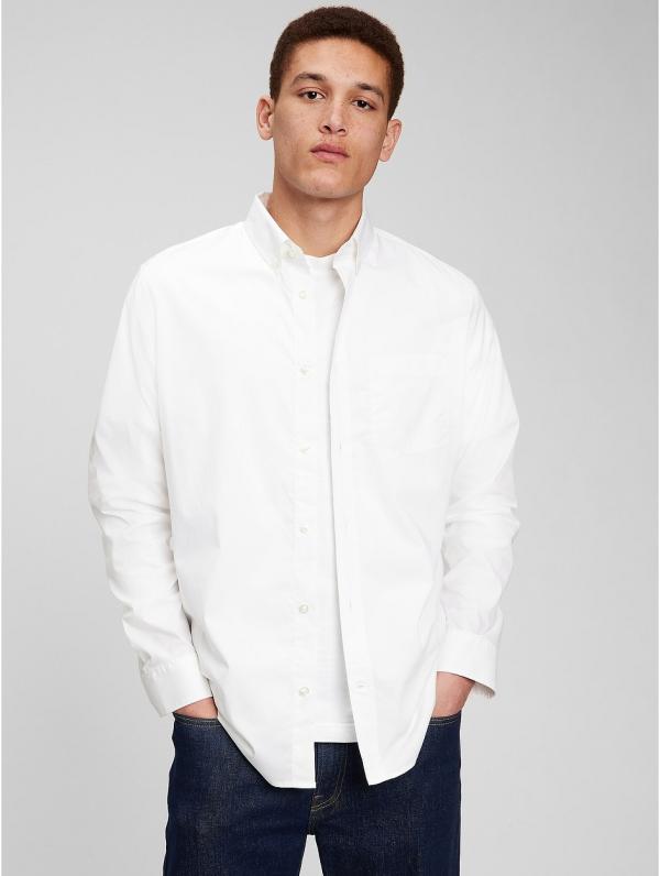 Gap - All Day Poplin Shirt in Standard Fit - Casual shirts (WHITE) All-Day Poplin Shirt in Standard Fit