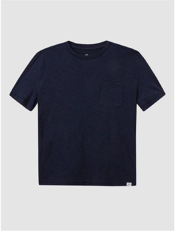 Gap - Kids Pocket T Shirt - Short Sleeve T-Shirts (BLUE) Kids Pocket T-Shirt