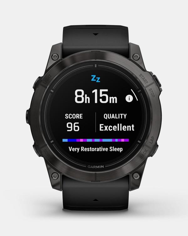 Garmin - Epix Pro - Smart Watches (Sapphire, Carbon Gray Dlc Ti & Black) Epix Pro