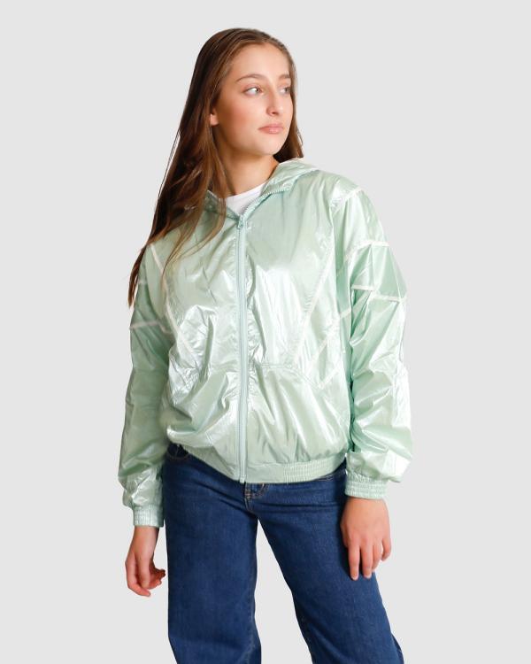 Gelati Jeans Teen - Arabella Metallic Slicker - Coats & Jackets (Green) Arabella Metallic Slicker