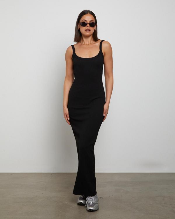 General Pants Co. Basics - Backless Midi Dress - Dresses (BLACK) Backless Midi Dress