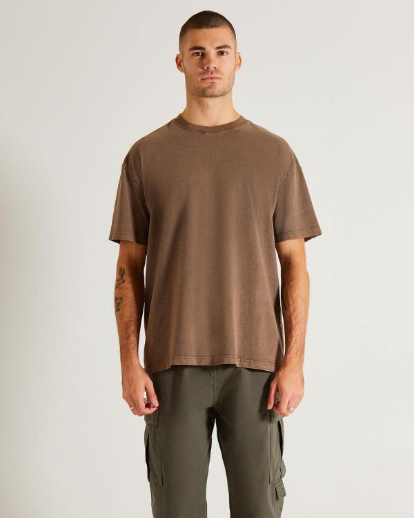 General Pants Co. Basics - OG Vintage Shirt Sleeve T Shirt - Short Sleeve T-Shirts (UMBER) OG Vintage Shirt Sleeve T-Shirt