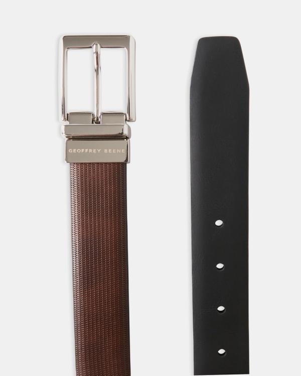 Geoffrey Beene - Reversible belt - Belts (BROWN/BLACK) Reversible belt