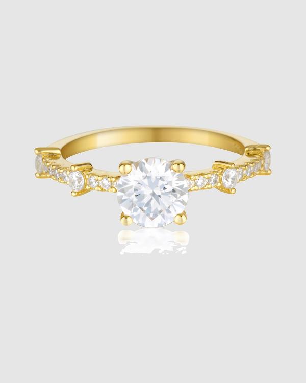 Georgini - Gala Solitaire Gold Ring - Jewellery (Gold) Gala Solitaire Gold Ring